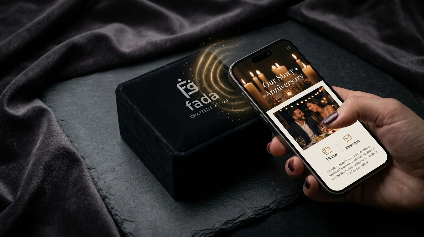 Fada Sterling Silver Jewelry with Smart NFC Memory Keepsake